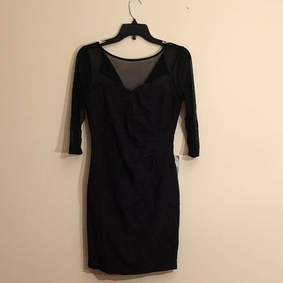 Adrianna Papell sz4 shirred waist 1/2 sleeve dress - Picture 1 of 4